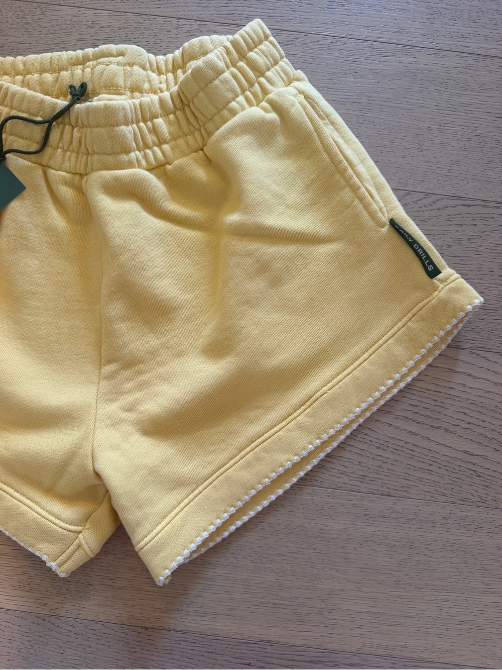 Daily Drills Yellow Ruffle-Waist Athletic Shorts - Picture 3 of 4